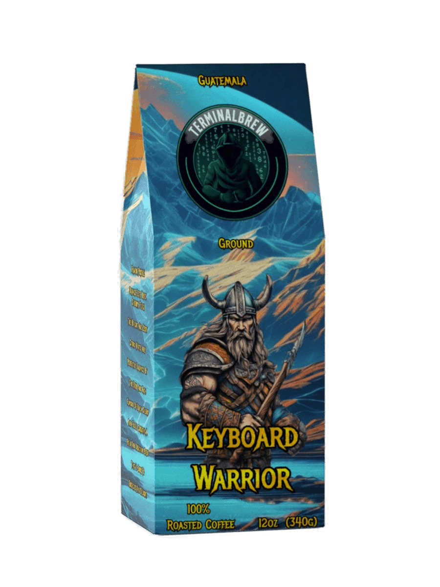 Cyber Coffee - Keyboard Warrior (Ground) - Terminal Brew